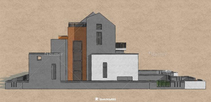 万科—荷兰风格建筑设计方案带SketchUp模型下载