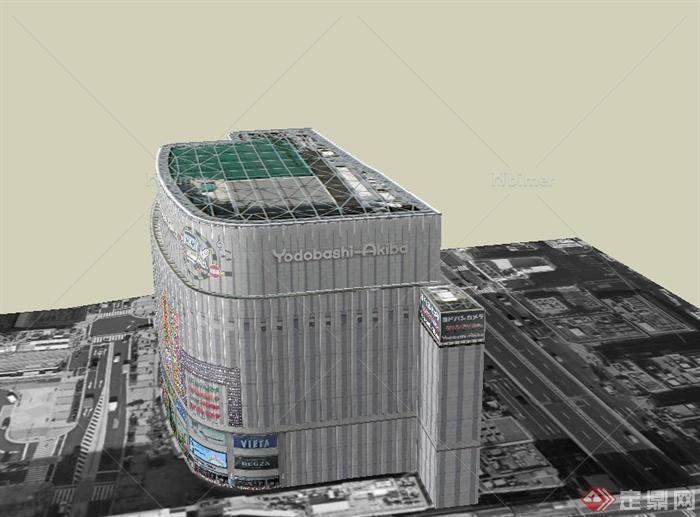 某现代大商业中心建筑设计SU模型