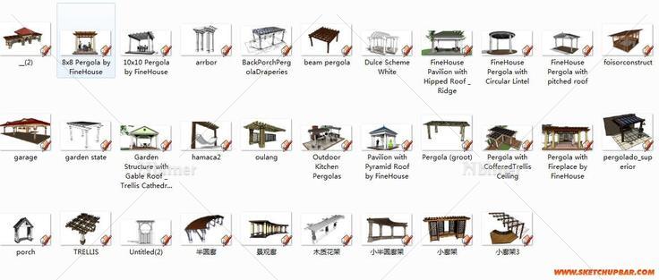 从学校借的光盘拷出来的——一些景观模型