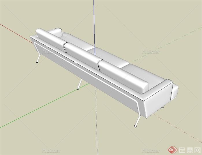 某现代办公室沙发设计su模型[原创]