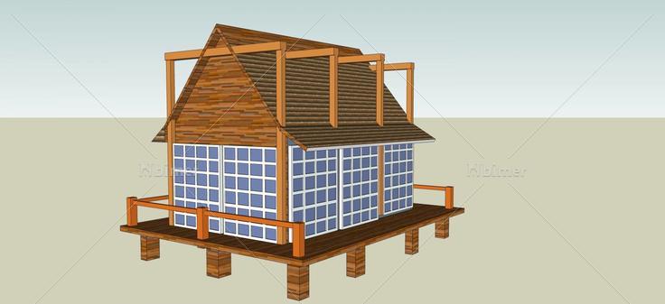 景观小屋(59204)su模型下载