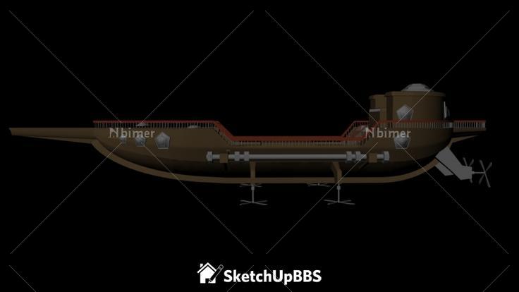 ［原创］古飞船建筑模型下载