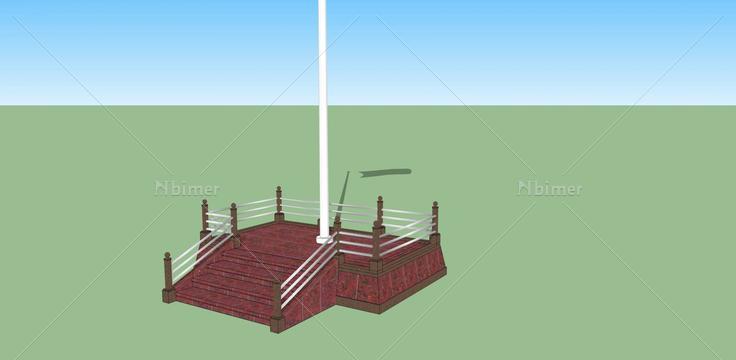 旗台2(137613)su模型下载