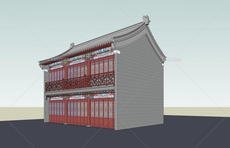 中式民居(44161)su模型下载