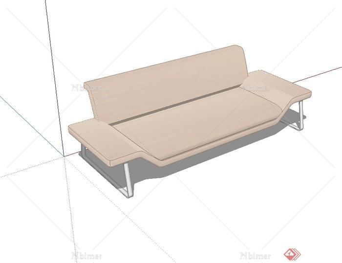 现代简约风格详细室内沙发设计SU模型[原创]