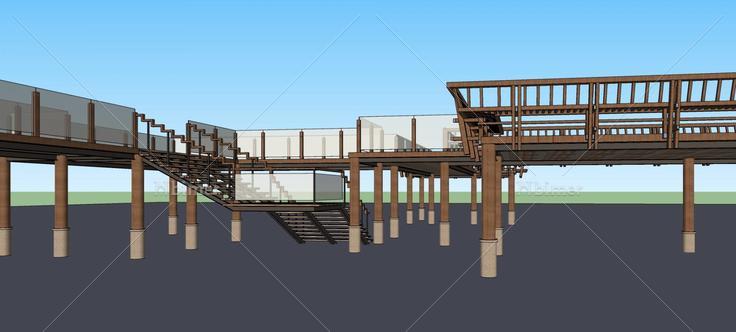 人行天桥(76748)su模型下载