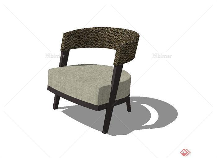 现代简约风格椅子设计su模型