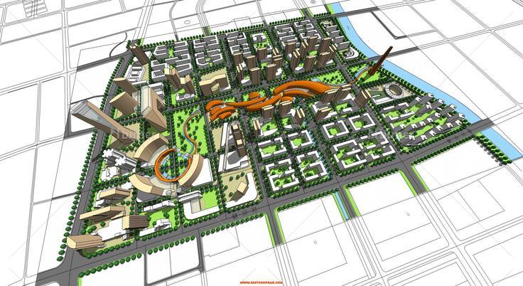 新建的城市CBD规划　请大家指正