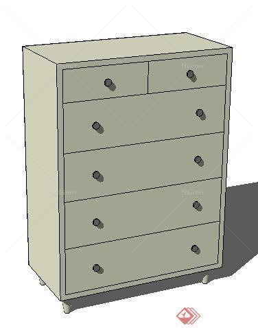 设计素材之家具 柜子设计方案su模型2