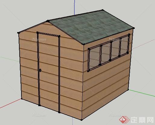 某园林景观花园小屋建筑设计SU模型