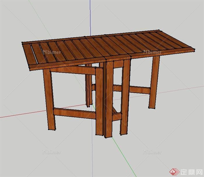 某室内折叠桌设计SU模型