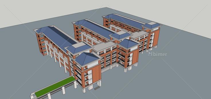 教学楼(73032)su模型下载