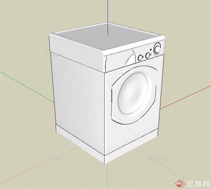 某室内洗衣机设计su模型[原创]