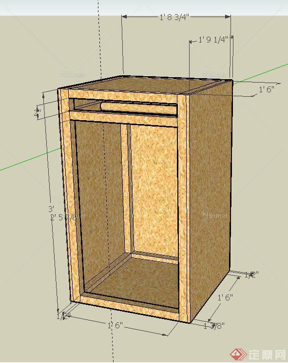 一个箱子设计SU模型