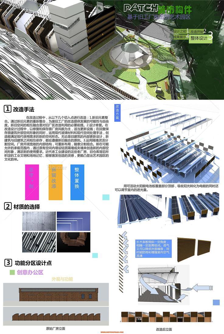 基于旧工厂改造的艺术园区，大学最后的作业