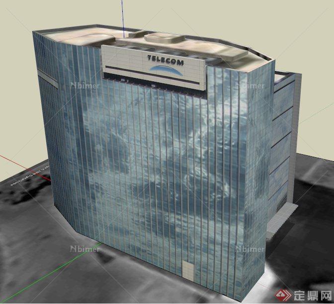 某电信企业大楼建筑设计SU模型