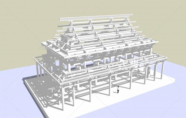 7开间5进深古建模型