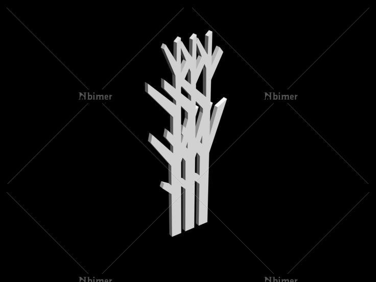 3DMAX室内雕花隔断模型