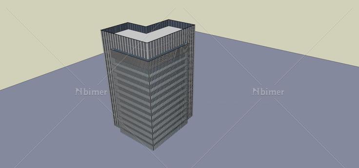 现代高层办公楼(69965)su模型下载