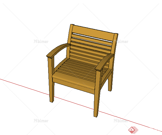 某室内桌凳设计SU模型素材4