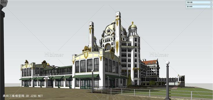 法式大酒店BlenheimHotelsu模型