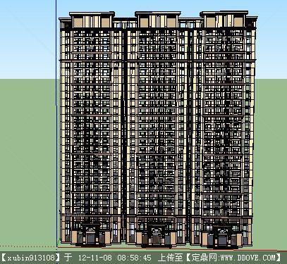 住宅楼建模SU模型