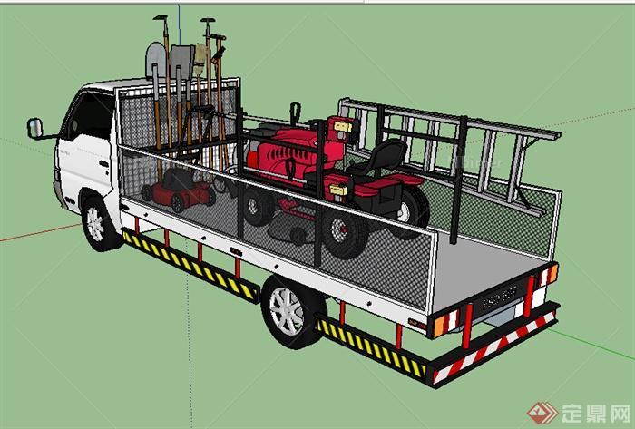 某交通工具卡车设计SU模型