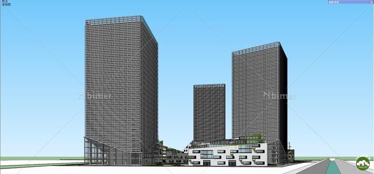 西安高新区办公群建筑