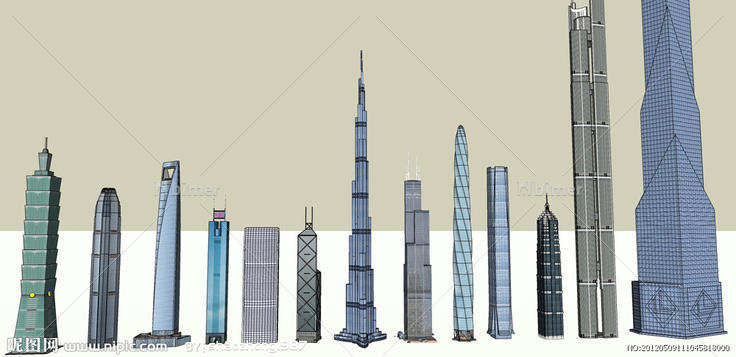 SketchUp世界最好高楼城市图片