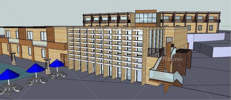 山地 旅馆(164911)su模型下载