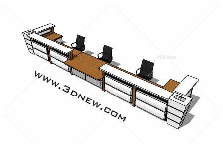 接待用服务台SketchUp组件模型