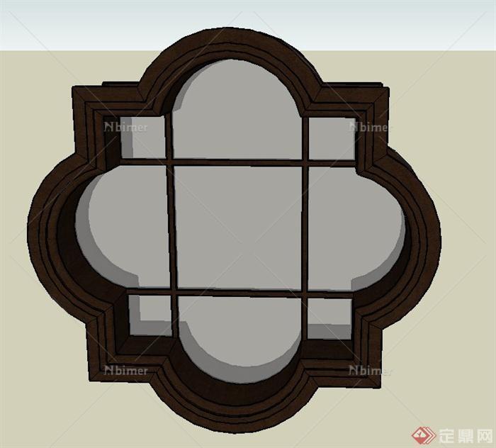 欧式风格室内窗子设计SU模型