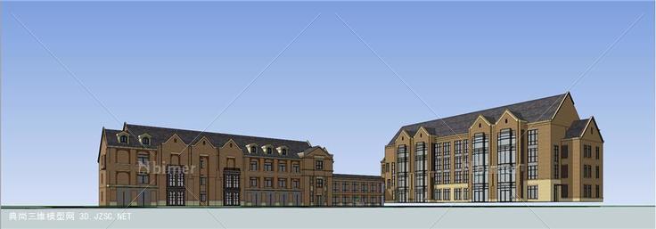 9-一个小学其中一栋楼设计 英式