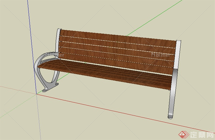 某园林景观室外座椅设计SU模型素材8