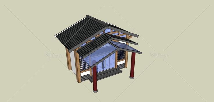 建筑构件-门头入口(75116)su模型下载