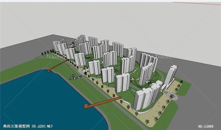 模型上色-住宅su模型