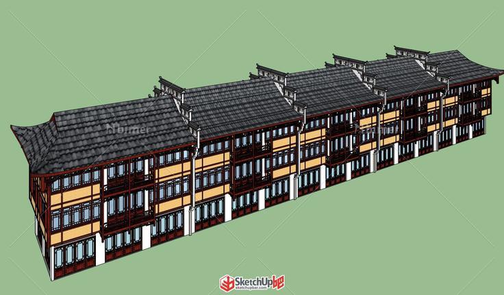 自己找的11个徽派建筑模型