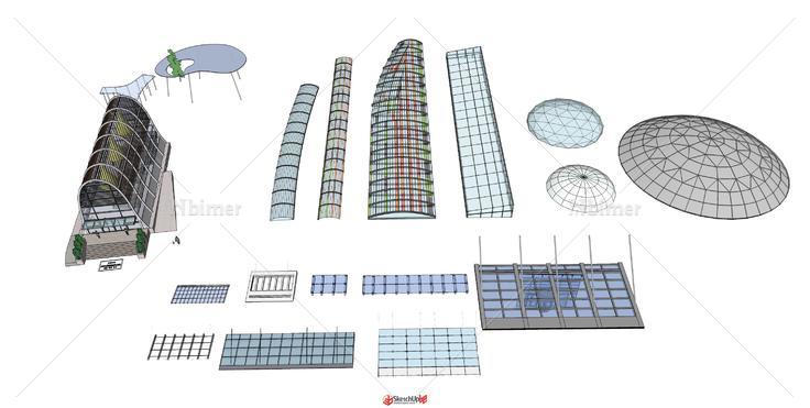 玻璃雨棚构建（集合）