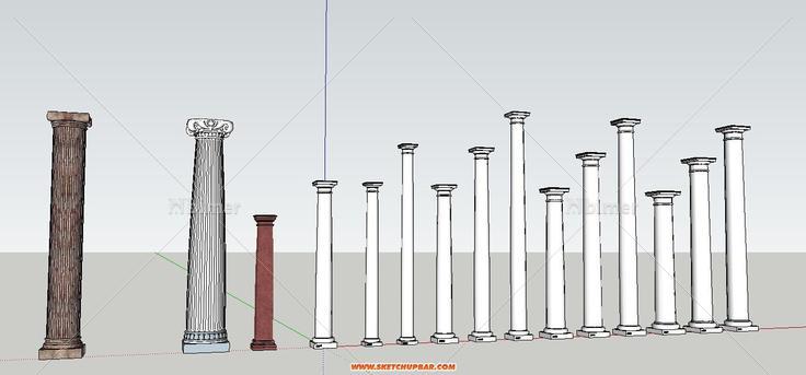 分享个欧式建筑构件 都是柱式