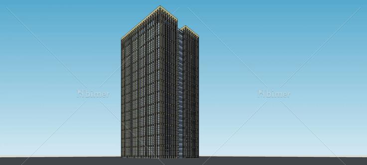 现代高层办公楼(75675)su模型下载