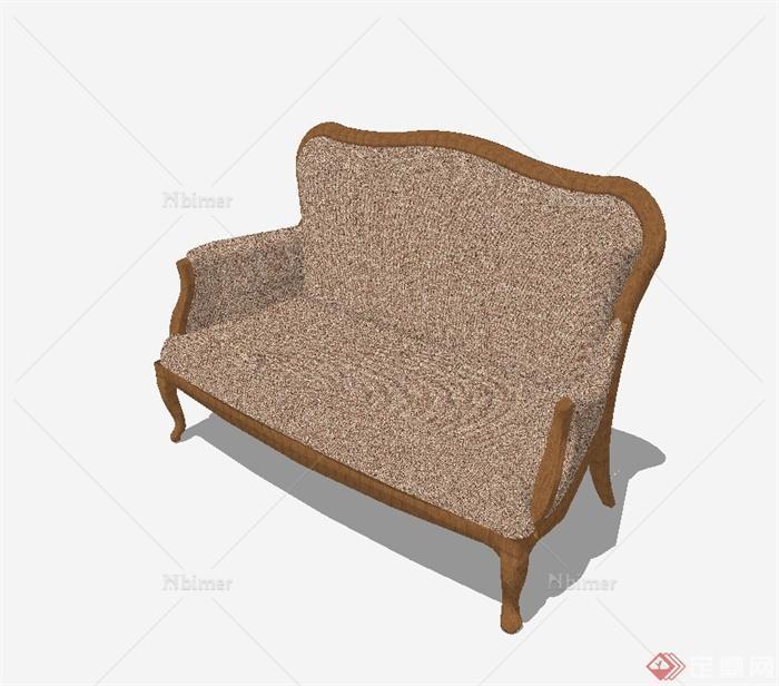 某简欧风格沙发椅设计SU模型[原创]