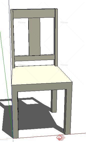 一个凳子设计的SU模型1