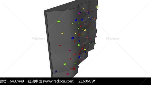 攀岩墙运动器材模型