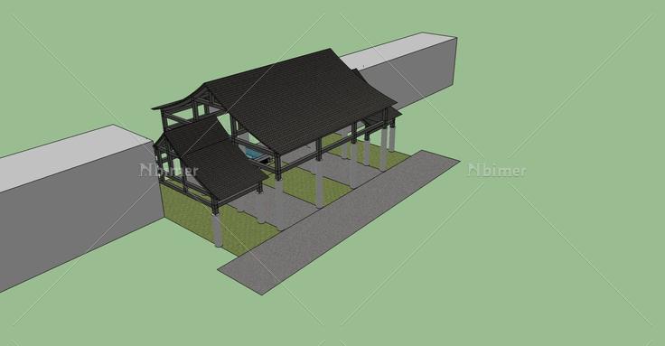 景观-大门(77839)su模型下载