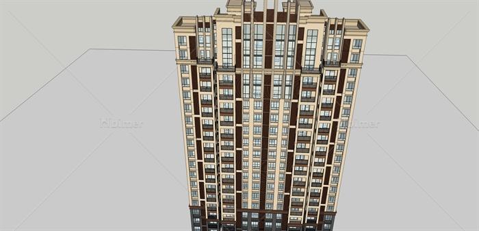 十套建筑设计的SU模型（含住宅、商业）