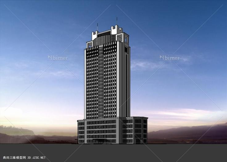 大厦模型 高层办公楼su模型