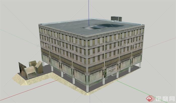 某六层电影院建筑设计SU模型