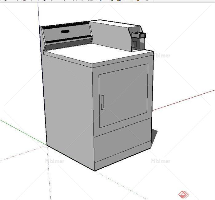 一个洗衣机SU模型素材（2）
