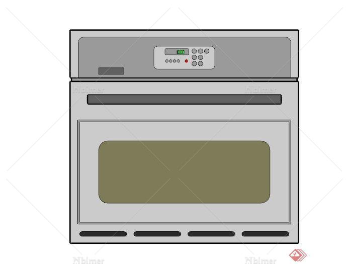 厨房电器烤盘设计SU模型[原创]