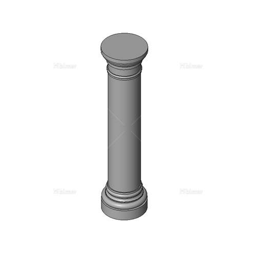圆形建筑柱